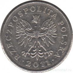 Монета. Польша. 20 грошей 2011 год.