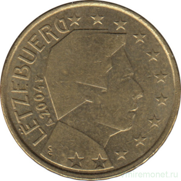 Монета. Люксембург. 10 центов 2004 год.