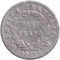Монета. Франция. 1/2 франка 1811 год. Q.