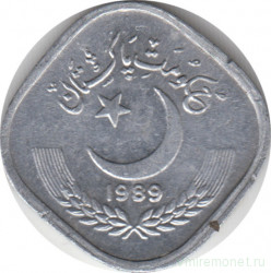 Монета. Пакистан. 5 пайс 1989 год.