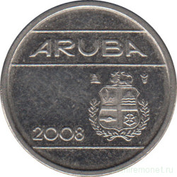 Монета. Аруба. 5 центов 2008 год.