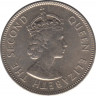 Монета. Гонконг. 50 центов 1974 год. рев.