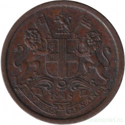 Монета. Индия Британская. 1/12 анны 1848 год. Ост-Индская компания.