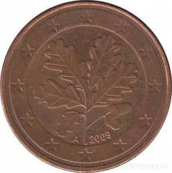 Монета. Германия. 5 центов 2009 год (А).
