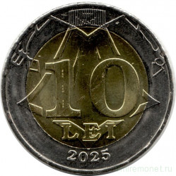 Монета. Молдова. 10 леев 2025 год.