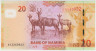 Банкнота. Намибия. 20 долларов 2018 год. Тип 17. рев.