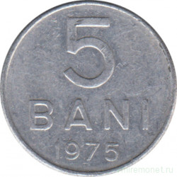 Монета. Румыния. 5 бань 1975 год.