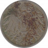 Монета. Германия (Германская империя 1871-1922). 10 пфеннигов 1900 год. (J). рев.