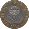 Монета. Португалия. 200 эскудо 1998 год. ав.
