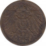Монета. Германия (Германская империя 1871-1922). 2 пфеннига 1910 год. (A). рев.