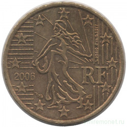 Монета. Франция. 10 центов 2006 год.