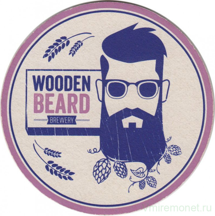 Подставка. Пивоварня "Wooden Beard", Россия. Вариант 1.