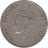 Монета. Британский Гондурас. 25 центов 1952 год. рев.