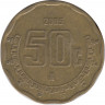 Монета. Мексика. 50 сентаво 2005 год. ав.