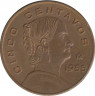 Монета. Мексика. 5 сентаво 1955 год. Новый тип. ав.