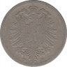Монета. Германия (Германская империя 1871-1922). 10 пфеннигов 1875 год. (F). рев.
