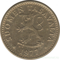 Монета. Финляндия. 10 пенни 1977 год.