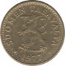 Аверс.Монета. Финляндия. 10 пенни 1977 год.