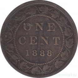 Монета. Канада. 1 цент 1888 год.