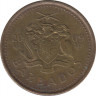 Монета. Барбадос. 5 центов 2009 год. ав.