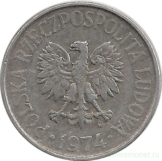Монета. Польша. 50 грошей 1974 год. 