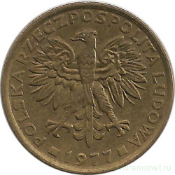 Монета. Польша. 2 злотых 1977 год.