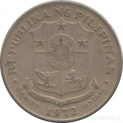 Монета. Филиппины. 1 песо 1972 год.