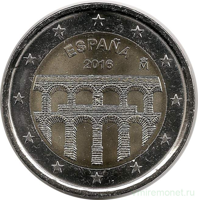 Монета. Испания. 2 евро 2016 год. Сеговия.