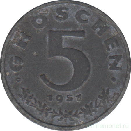 Монета. Австрия. 5 грошей 1951 год.
