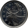 Монета. Канада. 25 центов 2023 год.