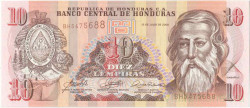 Банкнота. Гондурас. 10 лемпир 2006 год. Тип 86d. 