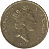 Монета. Новая Зеландия. 2 доллара 1991 год. ав.