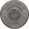 Монета. Нидерландские Антильские острова. 10 центов 2014 год. ав.