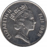 Монета. Фиджи. 10 центов 1999 год. ав.