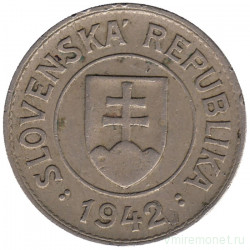 Монета. Словакия. 1 крона 1942 год.