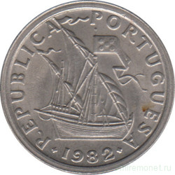 Монета. Португалия. 2,5 эскудо 1982 год.
