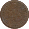 Монета. Нидерланды. 1/2 цента 1938 год. ав.