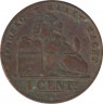 Монета. Бельгия. 1 цент 1912 год. DER BELGEN. рев.