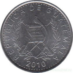 Монета. Гватемала. 5 сентаво 2010 год.