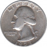 Монета. США. 25 центов 1953 год. Монетный двор D. ав.