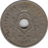 Монета. Бельгия. 5 сантимов 1921 год. BELGIE. Перечекан с 1911 года. ав.