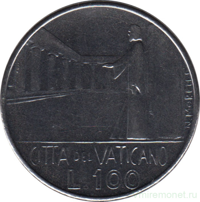 Монета. Ватикан. 100 лир 1978 год.