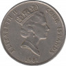 Монета. Острова Кука. 50 центов 1987 год. ав.
