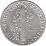 Монета. США. 10 центов 1941 год. Меркури дайм. рев.