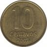 Монета. Аргентина. 10 сентаво 2007 год. ав.