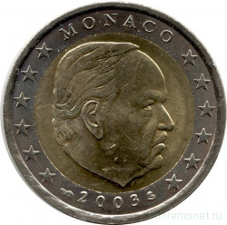 Монета. Монако. 2 евро 2003 год.