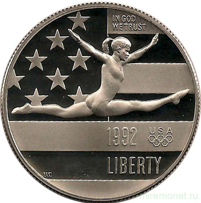 Монета. США. 50 центов 1992 год (S). XXV олимпийские игры, Барселона.
