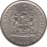 Монета. Южно-Африканская республика (ЮАР). 10 центов 1977 год. ав.