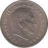 Реверс. Монета. Дания. 1 крона 1960 год.