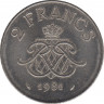 Монета. Монако. 2 франка 1981 год. ав.